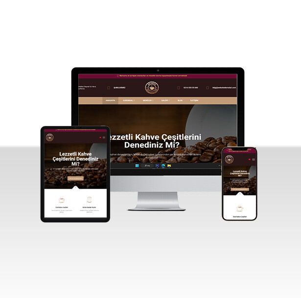 Cafe & Fastfood Web Sitesi Craft