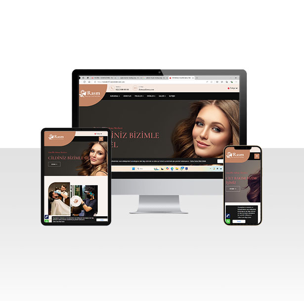 Cilt Merkezi ve Güzellik Salonu Web Sitesi Paketi - Rumi