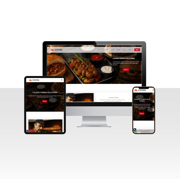 Kokoreç ve Midye Büfe Web Sitesi Paketi - Kokariç