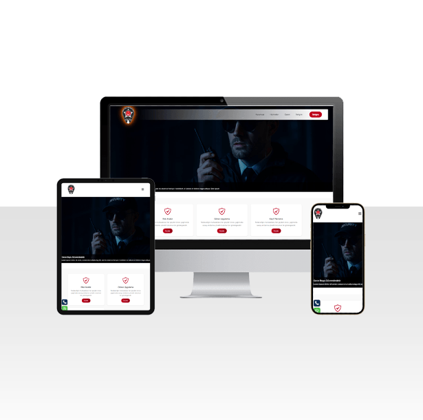Özel Güvenlik Hizmetleri Firması Web Sitesi Paketi - Security