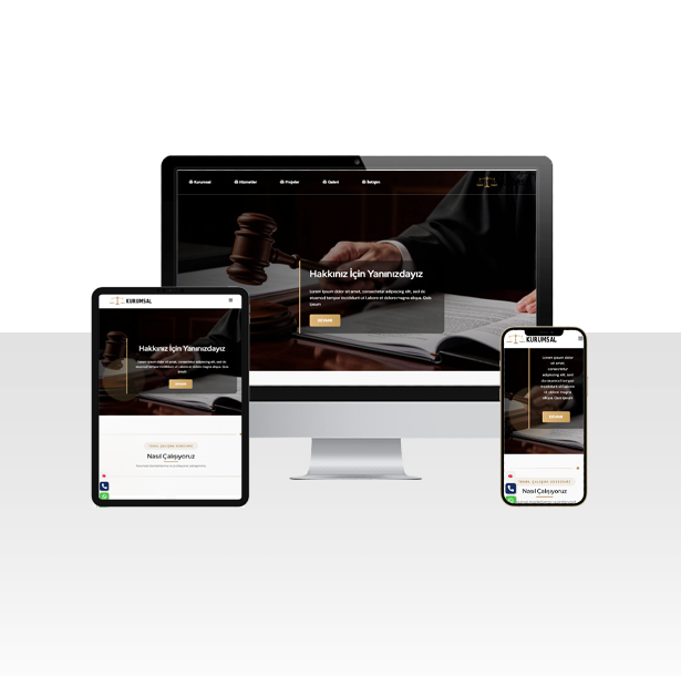 Avukatlık Hizmetleri Web Sitesi Paketi - Edirne