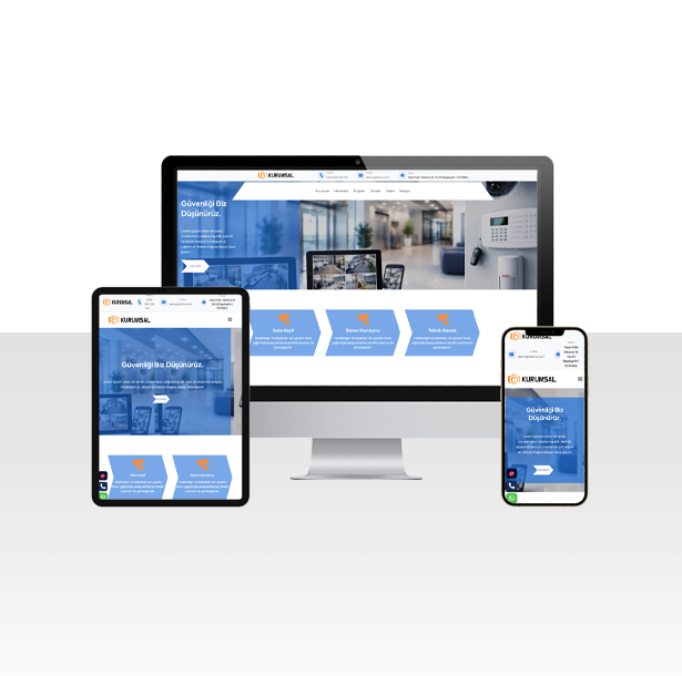 Elektronik Güvenlik Sistemleri Firması Web Sitesi Paketi - Kilis