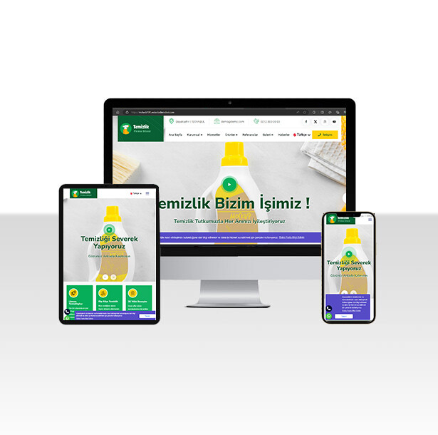 Temizlik Şirketi Web Sitesi - Çakır